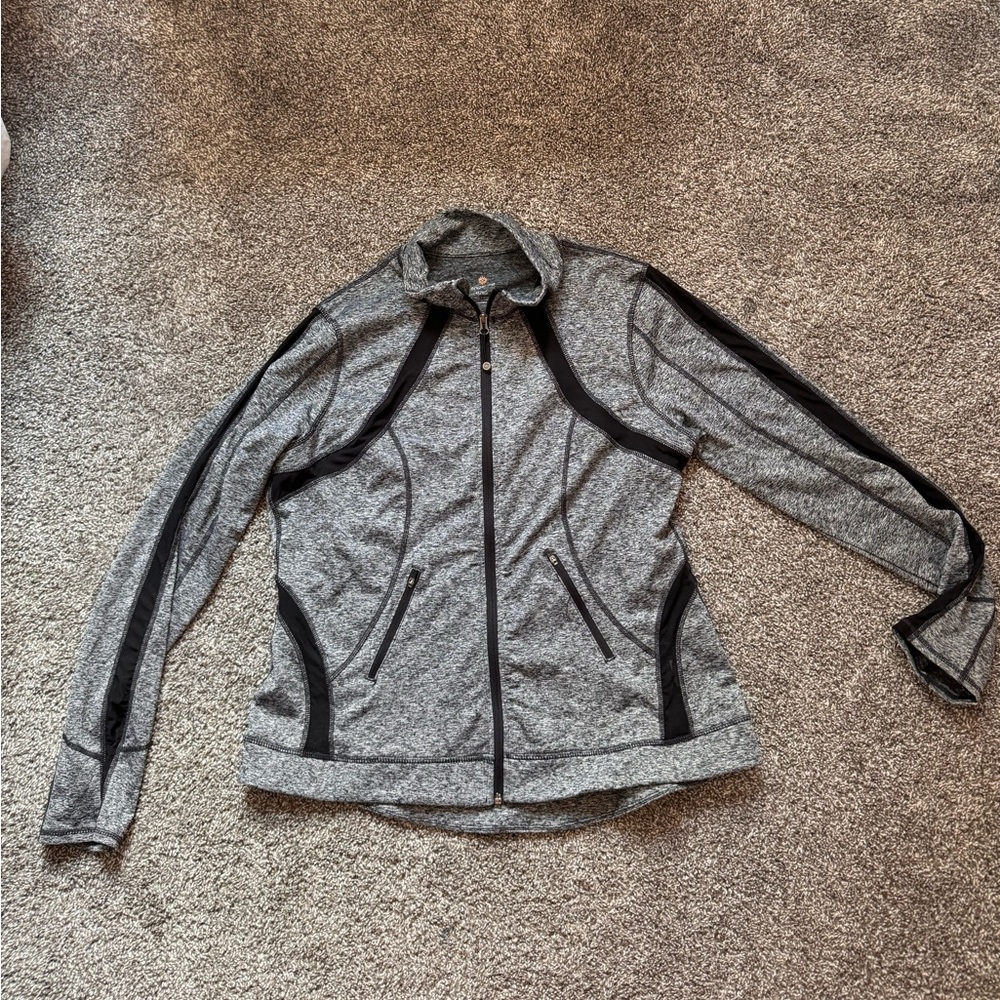 XL tangerine athletic zip up jacket